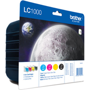 BROTHER INKJET LC1000VALBP 4-PACK